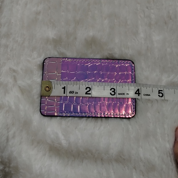 NWT Simply Southern Purple Metallic Holographic Card Holder/Phone Sleeve - Picture 7 of 7